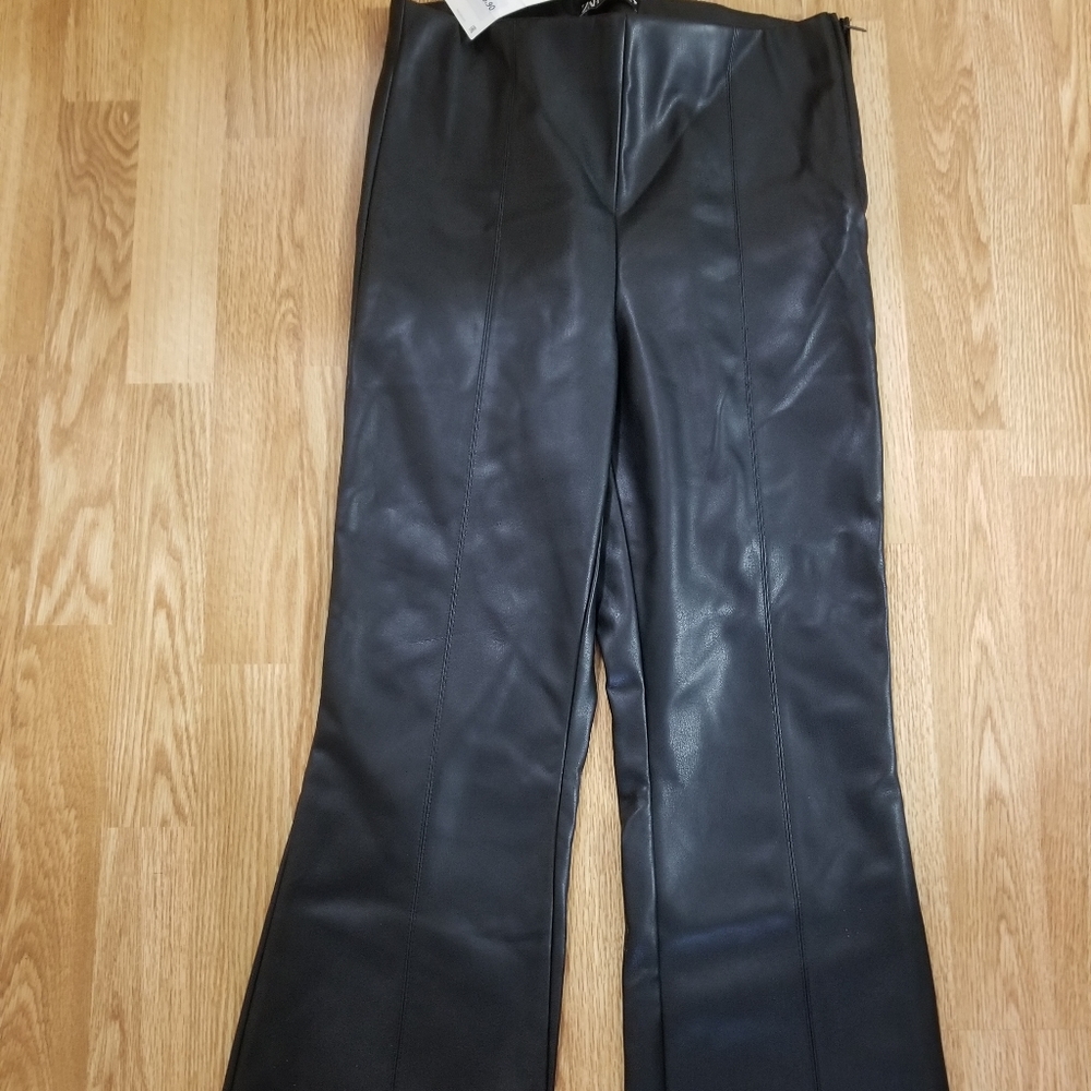 NWT Zara leather pants